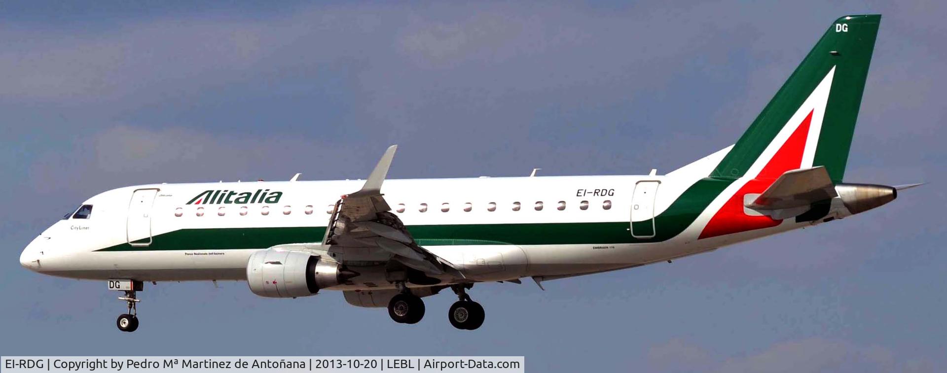 EI-RDG, 2012 Embraer 175LR (ERJ-170-200LR) C/N 17000338, El Prat - Barcelona