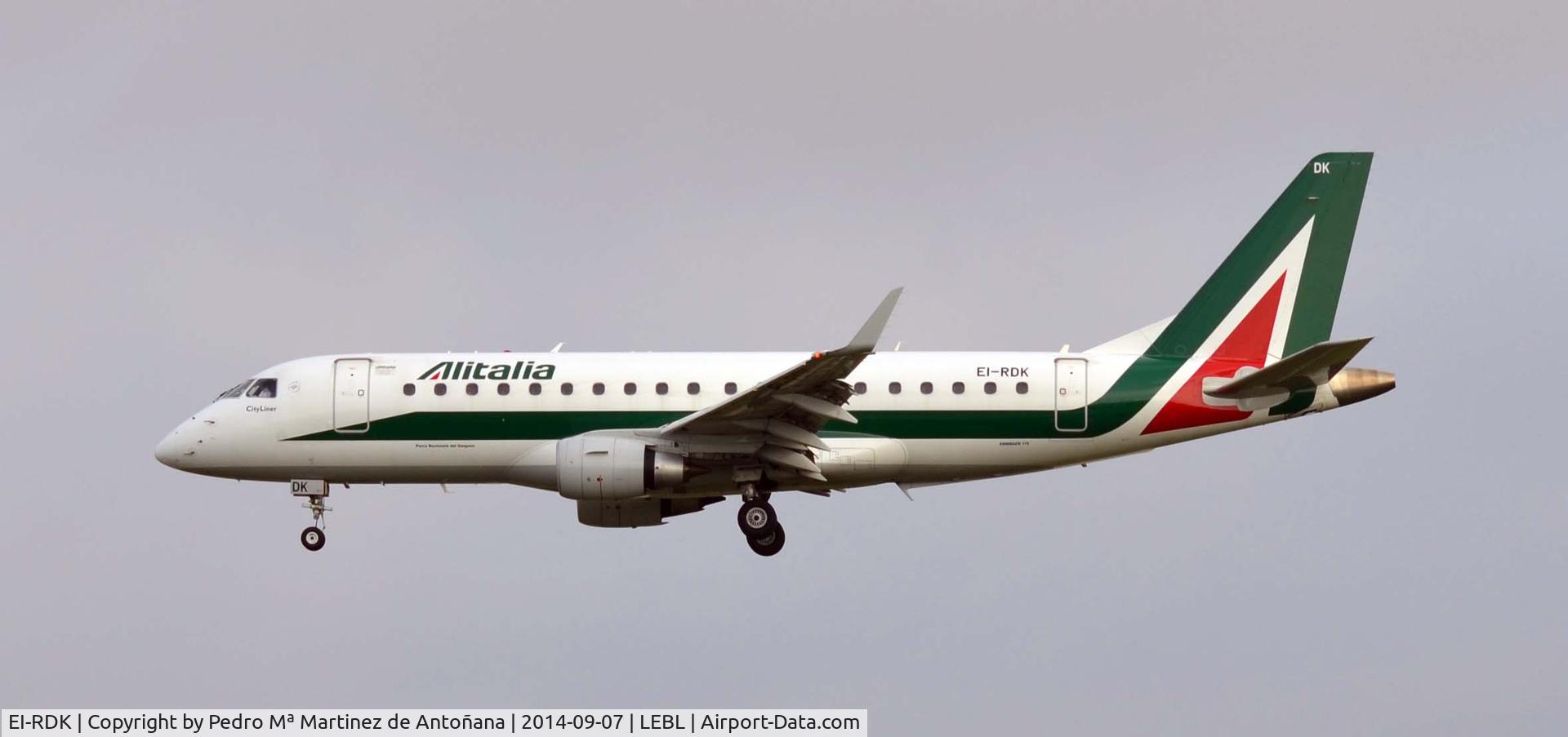 EI-RDK, 2012 Embraer 175STD (ERJ-170-200STD) C/N 17000343, El Prat - Barcelona