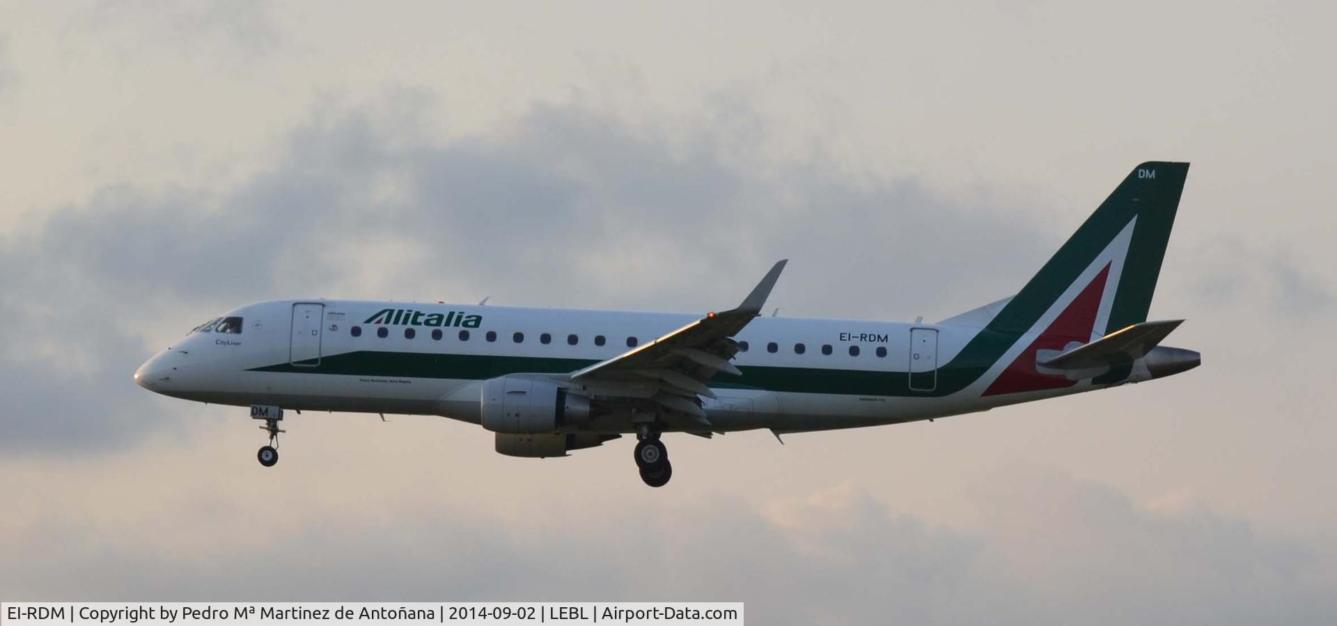 EI-RDM, 2012 Embraer 175LR (ERJ-170-200LR) C/N 17000346, El Prat - Barcelona