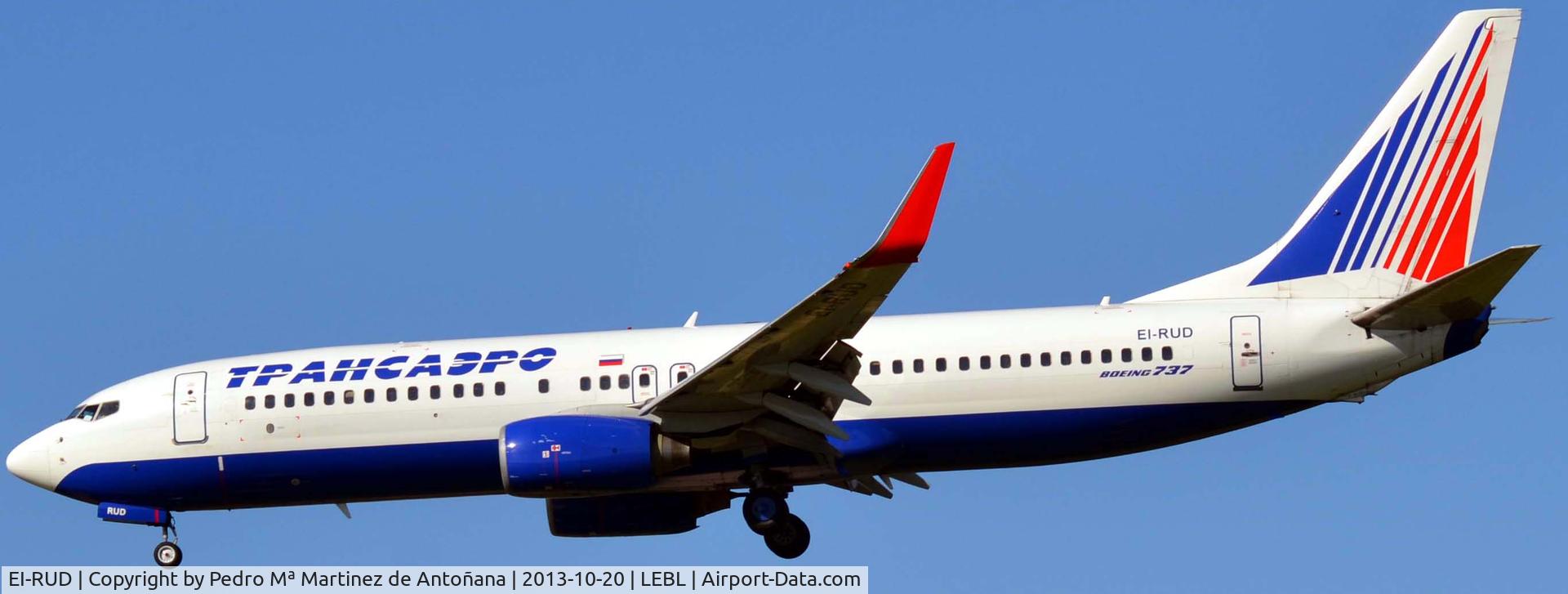 EI-RUD, 2001 Boeing 737-86R C/N 30495, El Prat - Barcelona