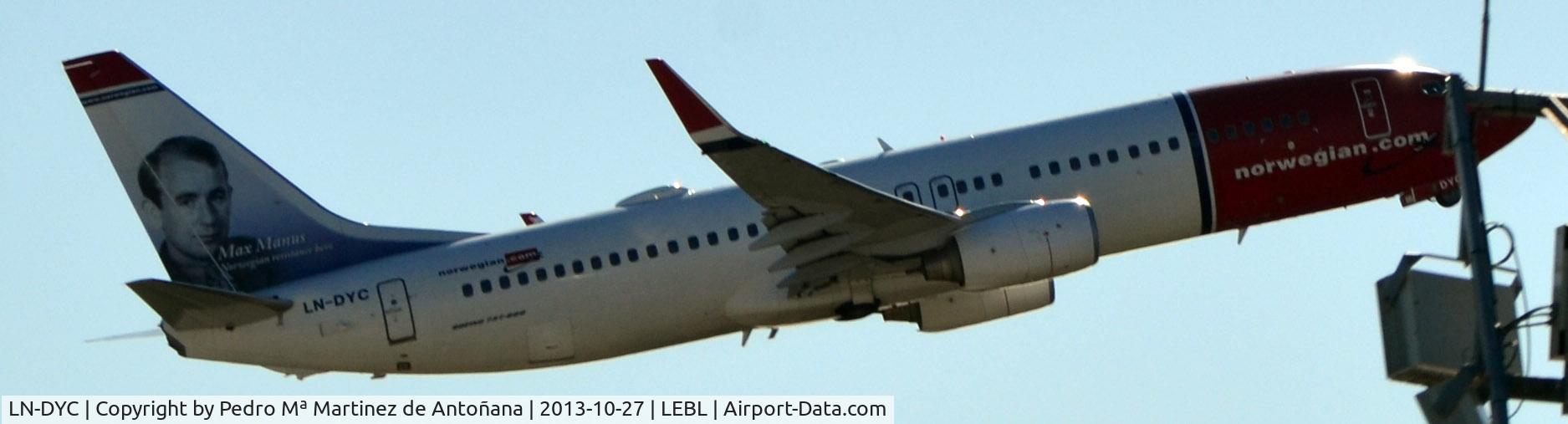 LN-DYC, 2010 Boeing 737-8JP C/N 39164, El Prat - Barcelona