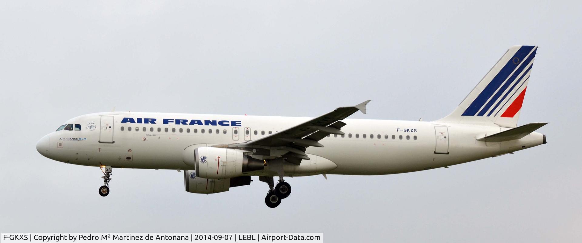 F-GKXS, 2009 Airbus A320-214 C/N 3825, El Prat - Barcelona