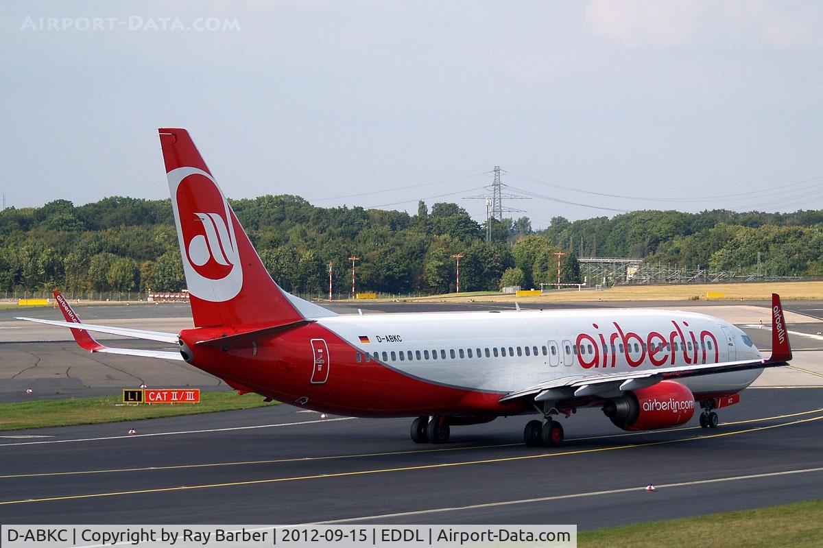 D-ABKC, 2008 Boeing 737-86J C/N 37741, Boeing 737-86J [37741] (Air Berlin) Dusseldorf~D 15/09/2012
