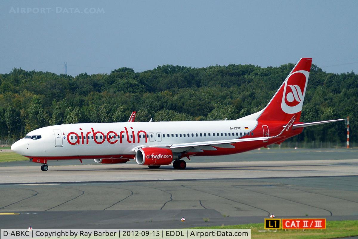D-ABKC, 2008 Boeing 737-86J C/N 37741, Boeing 737-86J [37741] (Air Berlin) Dusseldorf~D 15/09/2012