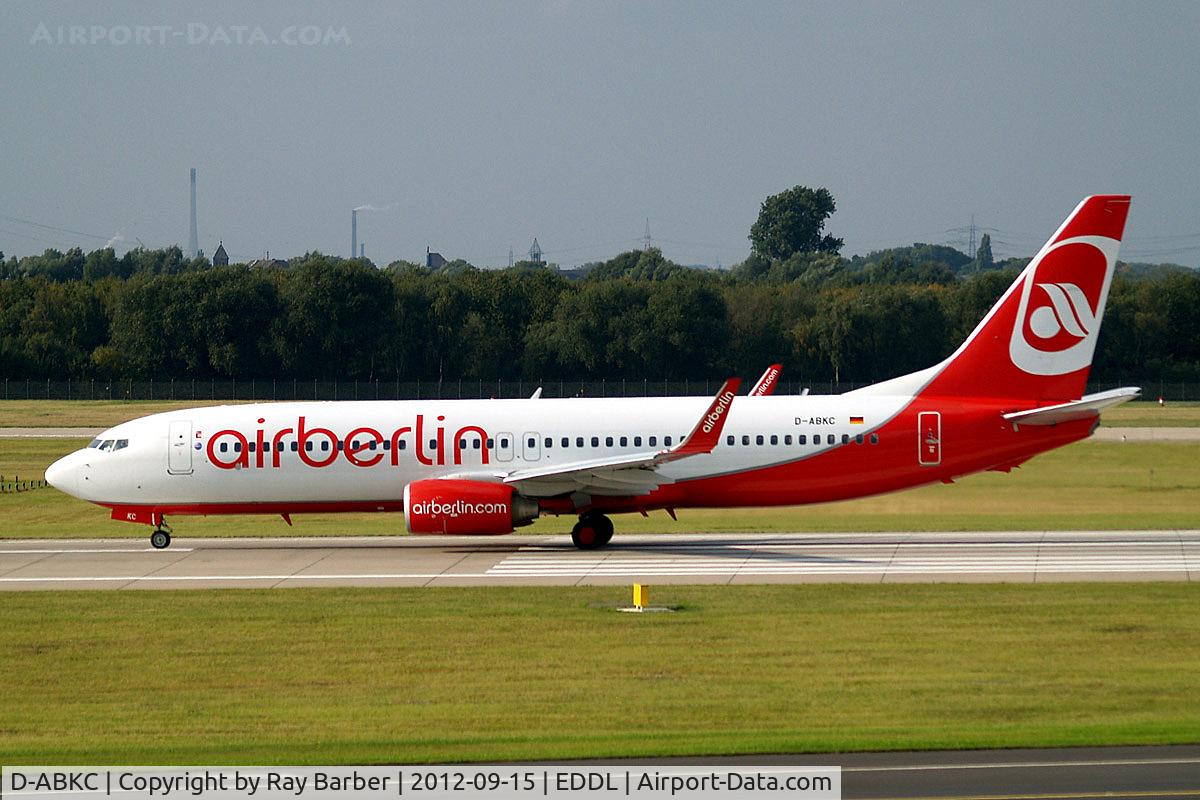 D-ABKC, 2008 Boeing 737-86J C/N 37741, Boeing 737-86J [37741] (Air Berlin) Dusseldorf~D 15/09/2012