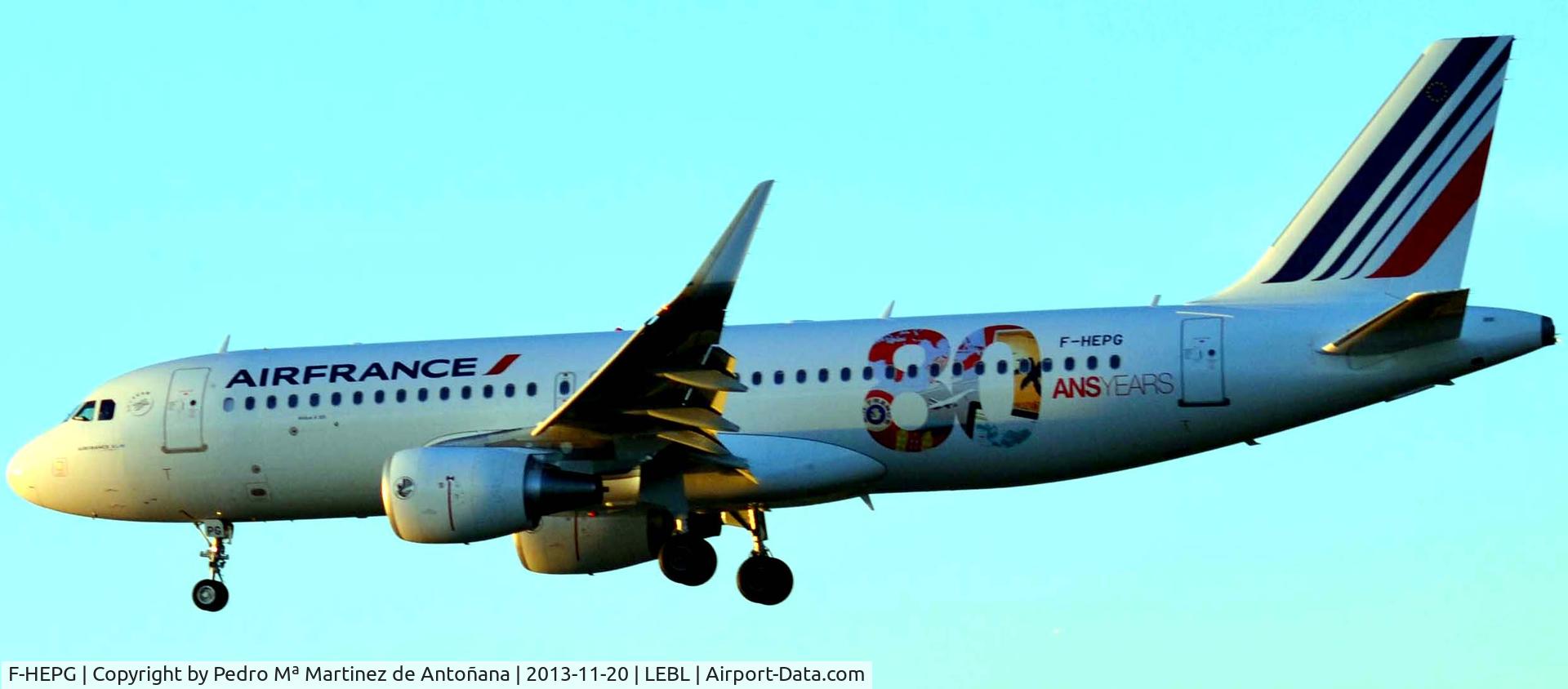 F-HEPG, 2013 Airbus A320-214 C/N 5802, El Prat - Barcelona