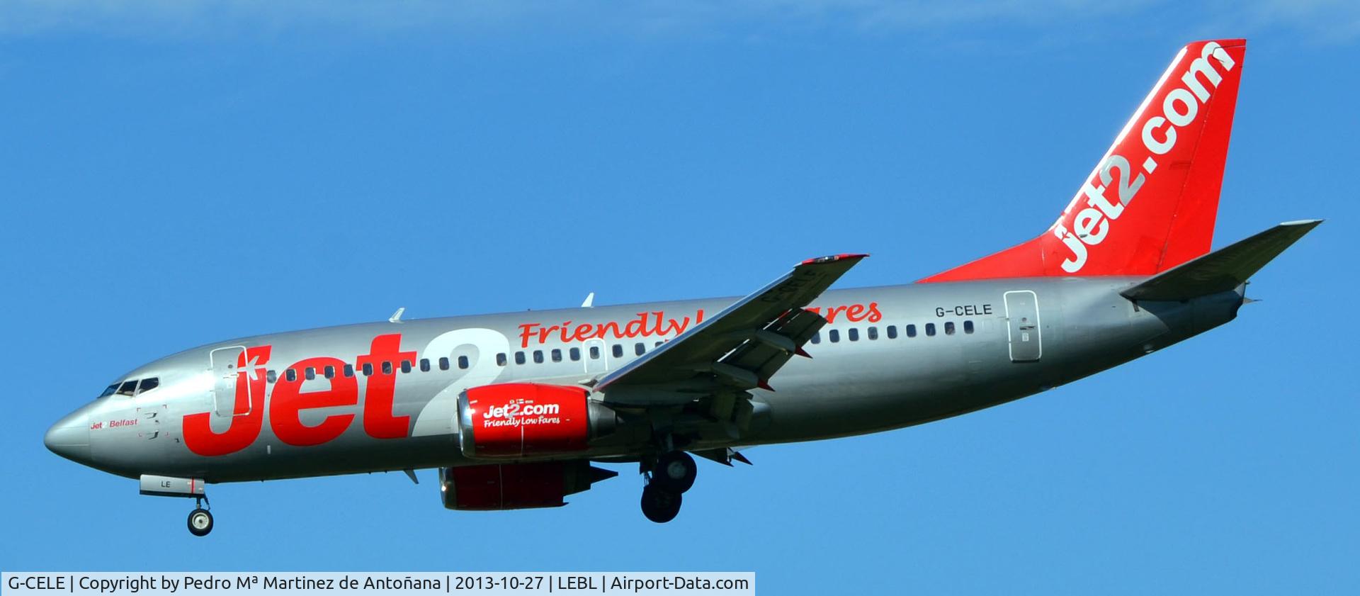 G-CELE, 1988 Boeing 737-33A C/N 24029, El Prat - Barcelona