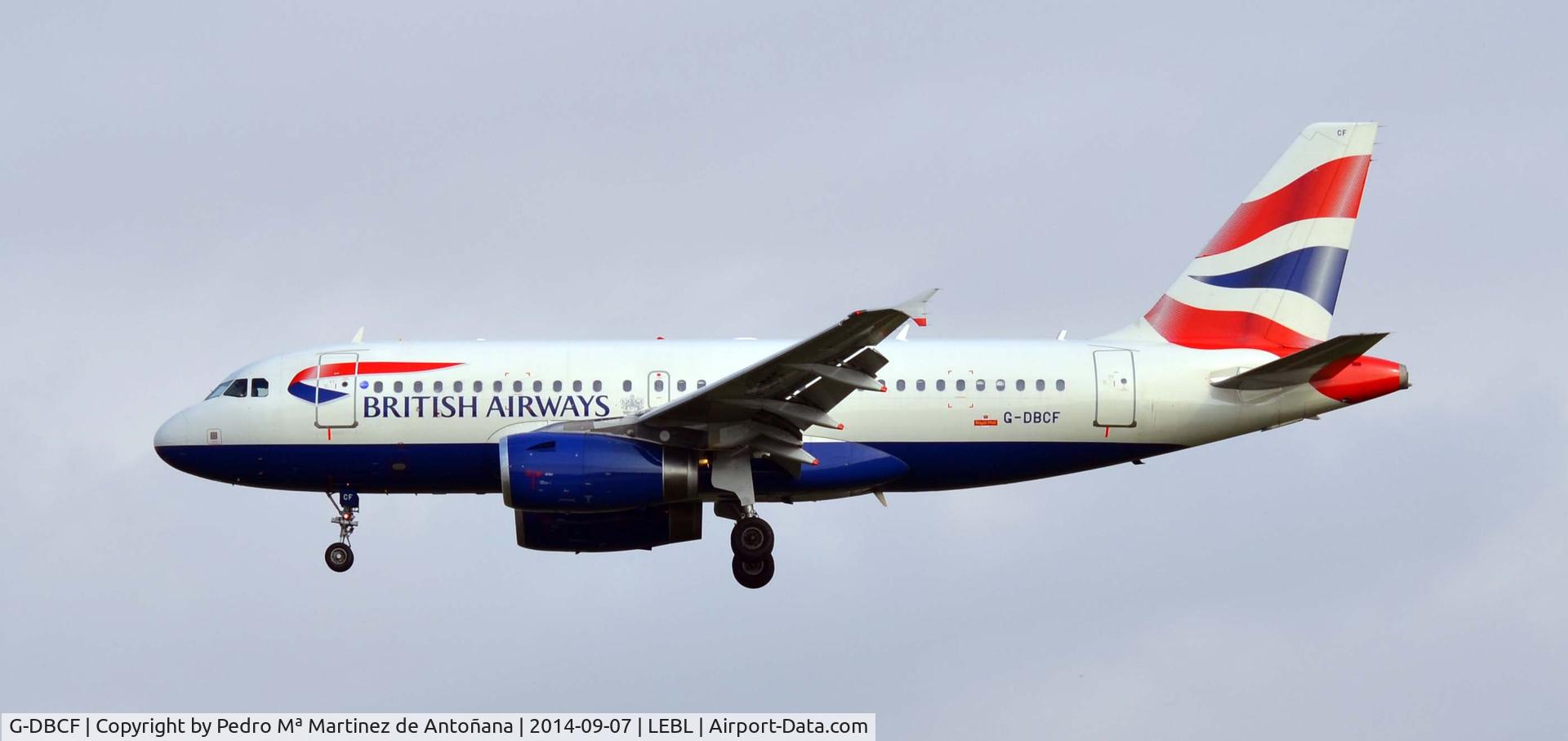 G-DBCF, 2005 Airbus A319-131 C/N 2466, El Prat - Barcelona