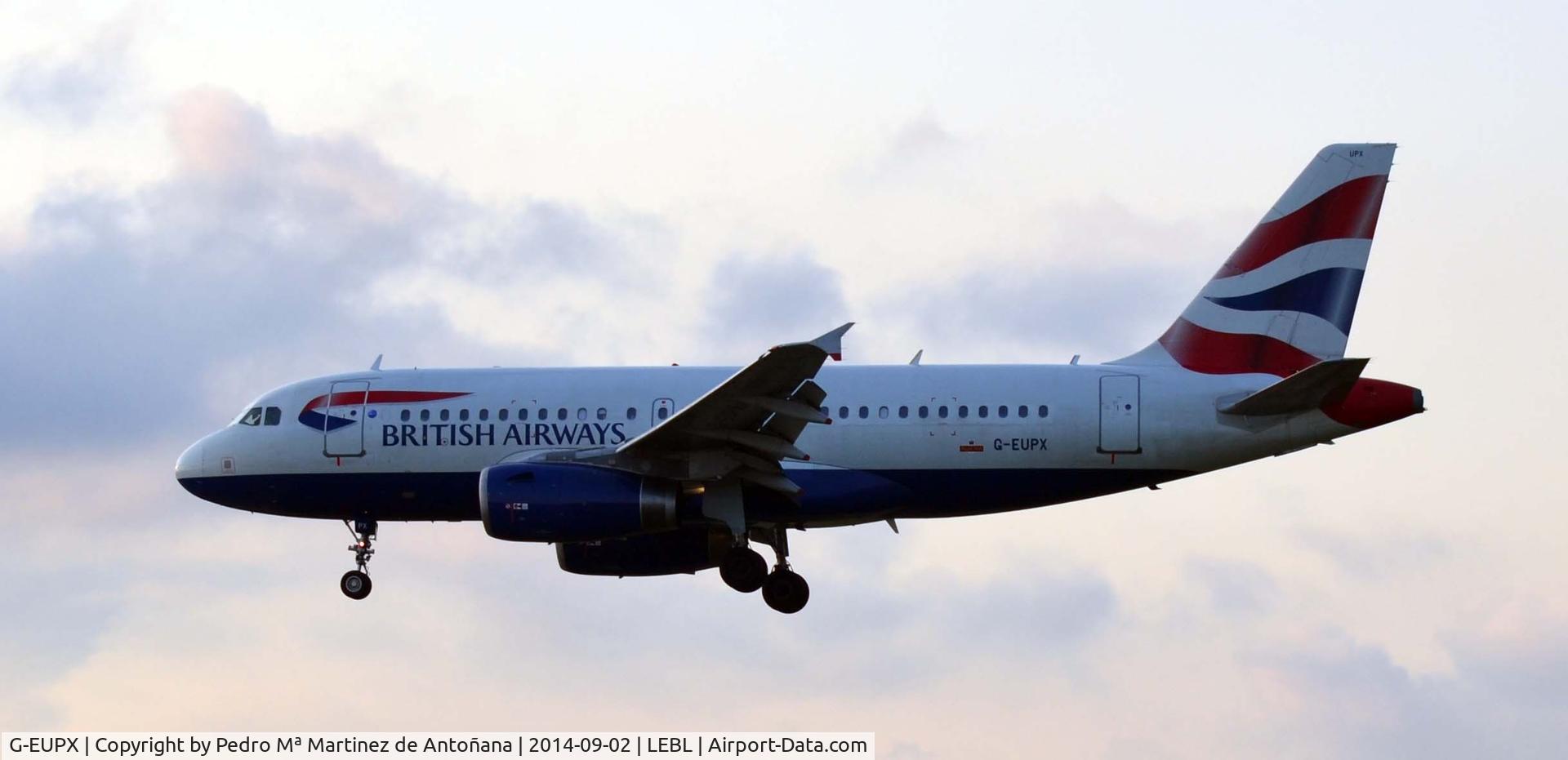 G-EUPX, 2001 Airbus A319-131 C/N 1445, El Prat - Barcelona