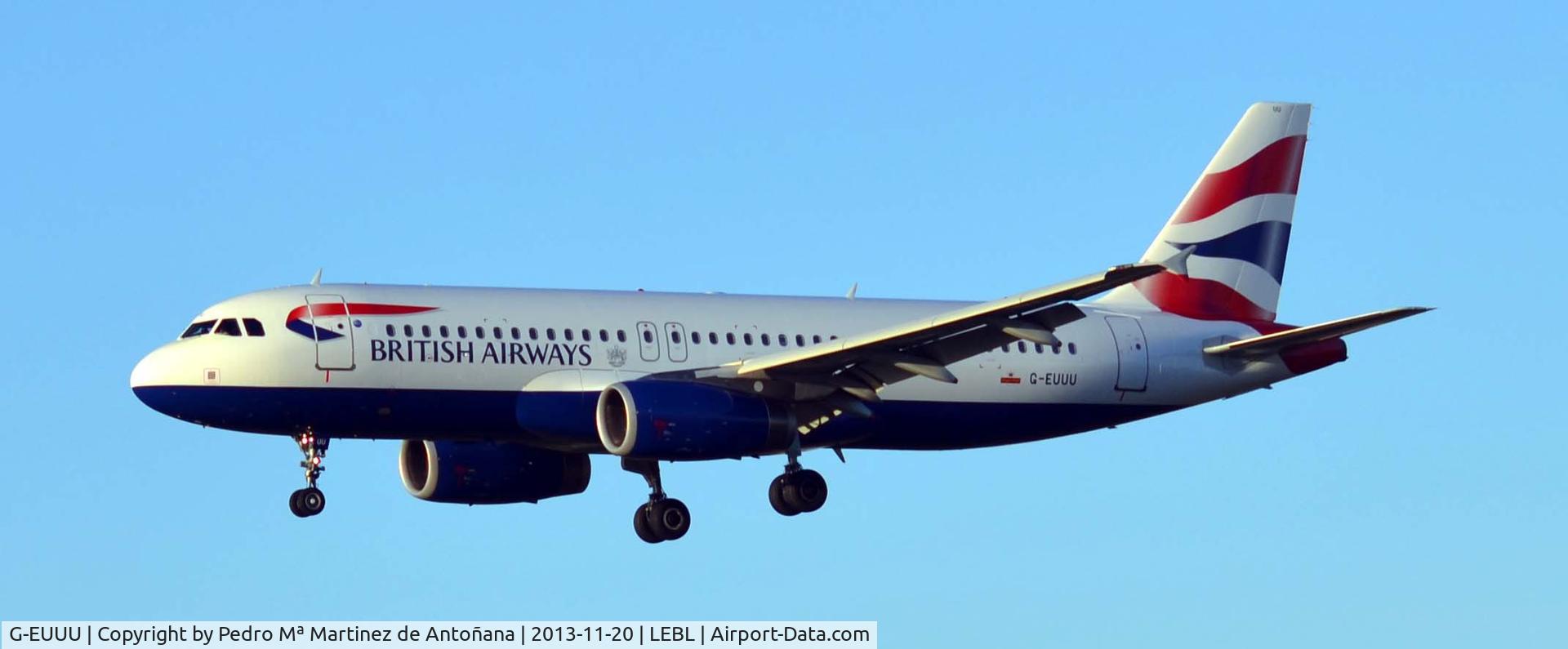 G-EUUU, 2008 Airbus A320-232 C/N 3351, El Prat - Barcelona