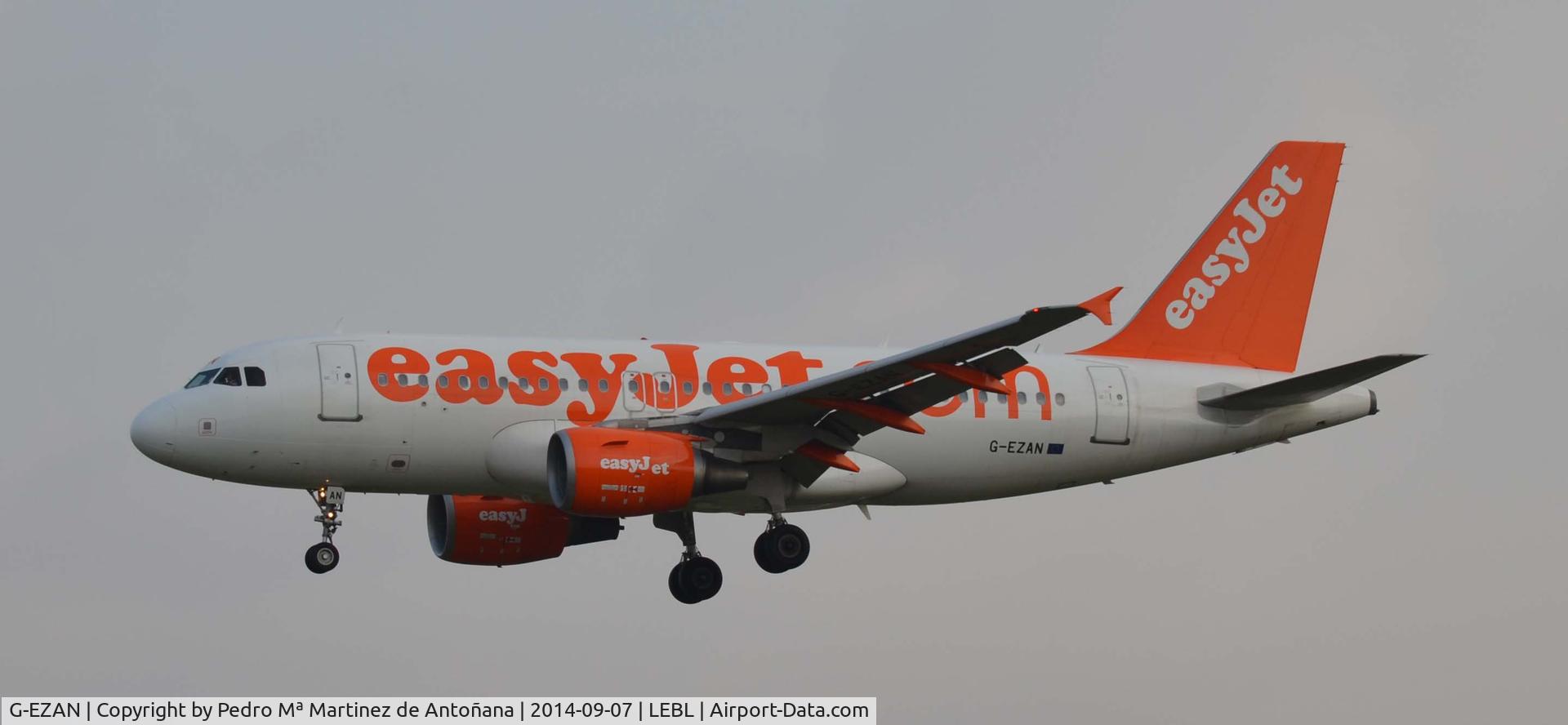 G-EZAN, 2006 Airbus A319-111 C/N 2765, El Prat - Barcelona