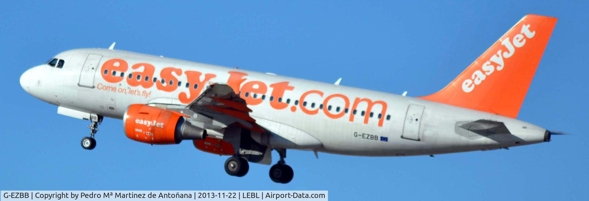 G-EZBB, 2006 Airbus A319-111 C/N 2854, El Prat - Barcelona