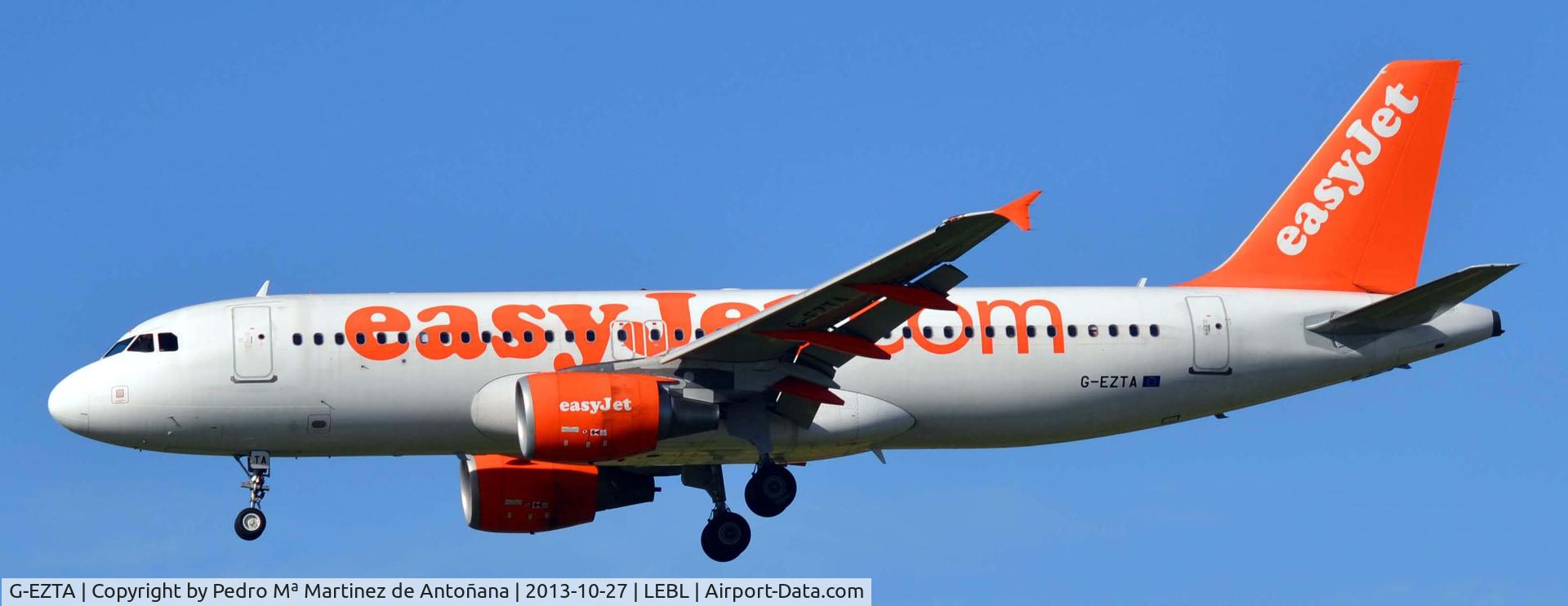 G-EZTA, 2009 Airbus A320-214 C/N 3805, El Prat - Barcelona