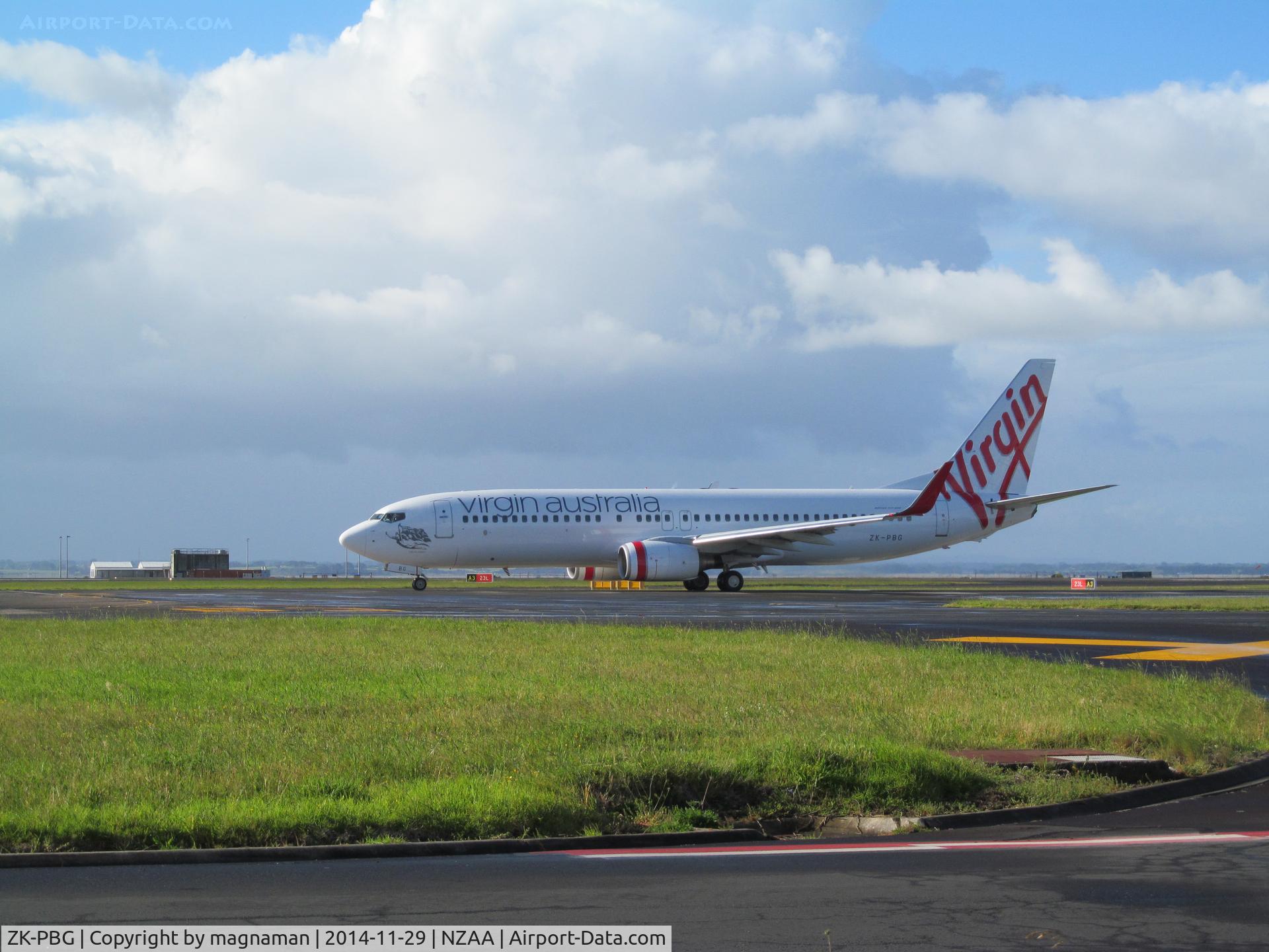 ZK-PBG, 2004 Boeing 737-8FE C/N 34015, On regular route out of NZ