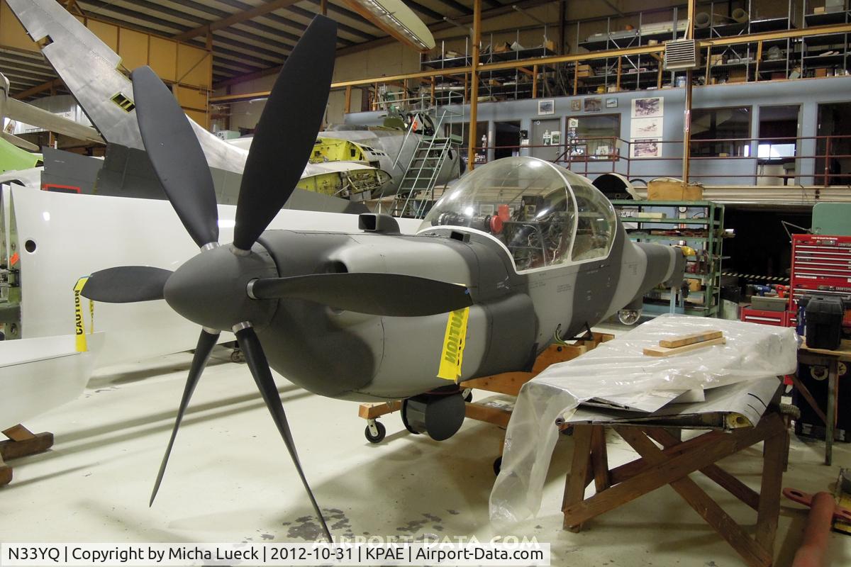 N33YQ, 1968 Lockheed-hansen YO-3A C/N 5, At the Museum  of Flight Restoration Center