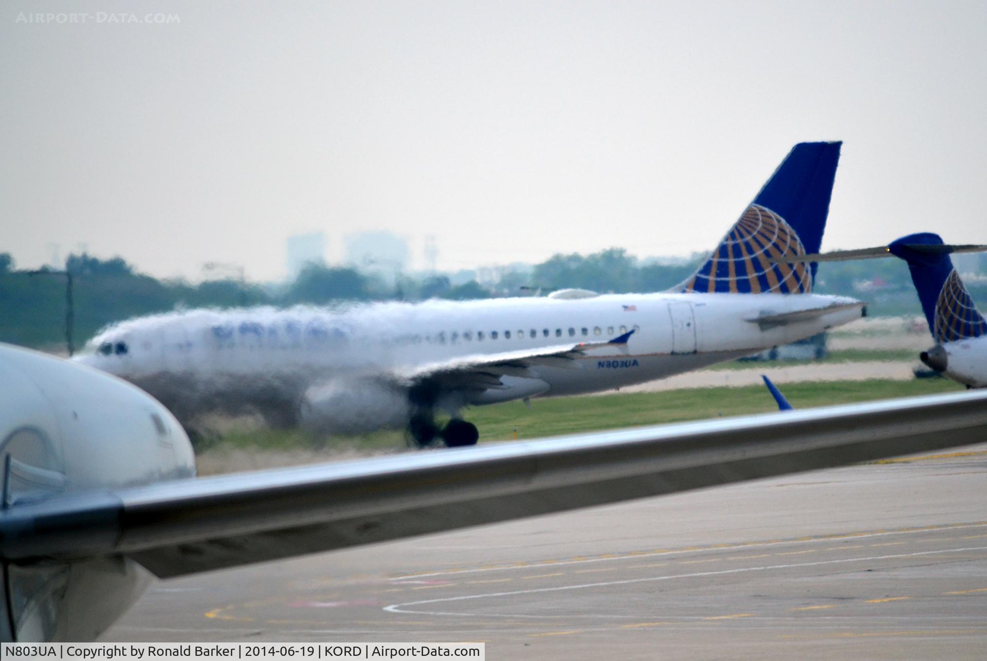 N803UA, 1997 Airbus A319-131 C/N 748, Taxi O'Hare