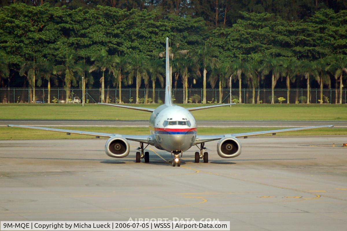 9M-MQE, Boeing 737-4H6 C/N 26462, At Changi