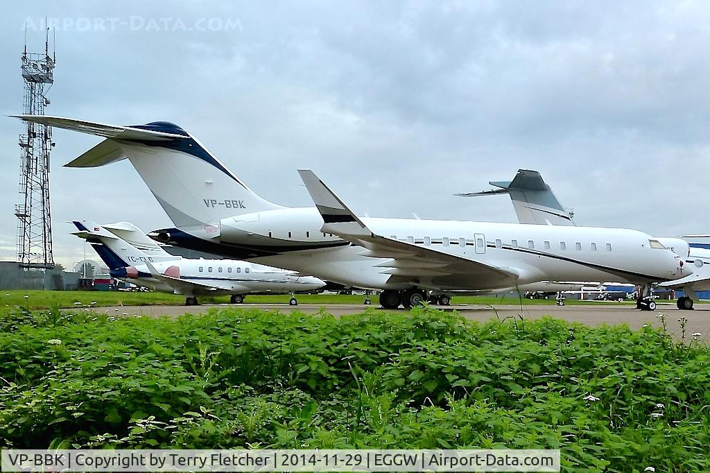 VP-BBK, 2003 Bombardier BD-700-1A10 Global Express C/N 9122, 2003 Bombardier BD-700, c/n: 9122 at Luton