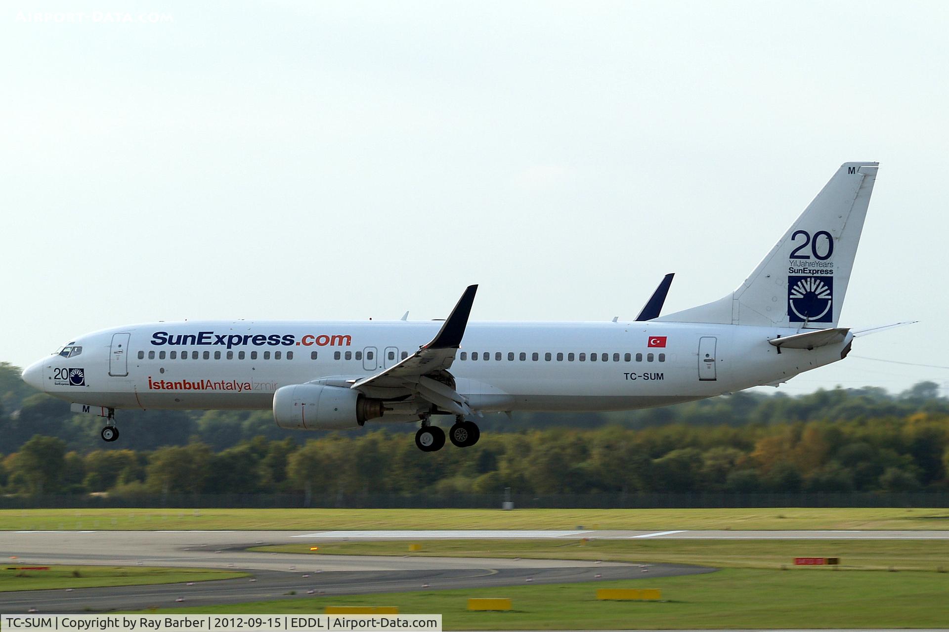 TC-SUM, 1999 Boeing 737-85F C/N 28826, Boeing 737-85F [28826] (SunExpress) Dusseldorf~D 15/09/2012