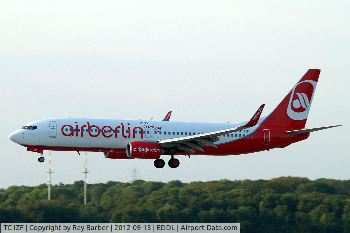 TC-IZF, 2001 Boeing 737-86J C/N 30880, Boeing 737-86J [30880] (Air Berlin Turkey) Dusseldorf~D 15/09/2012
