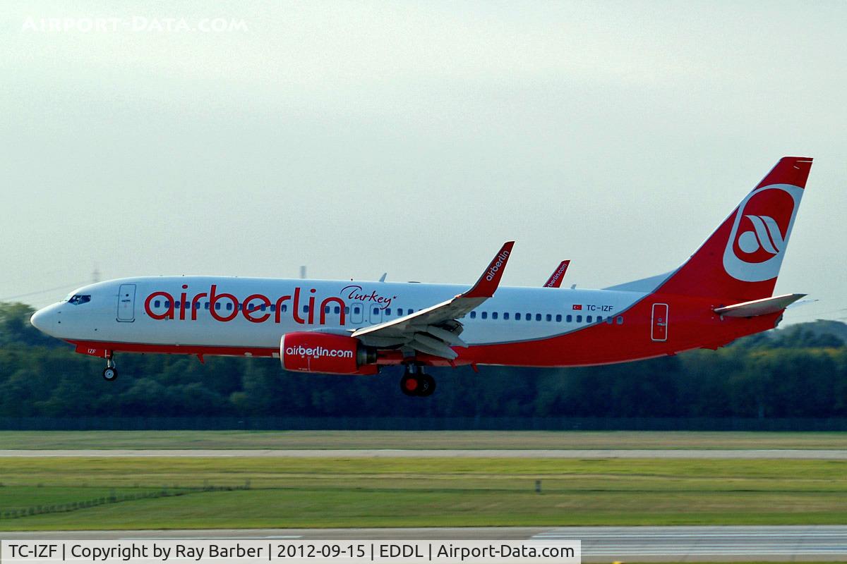 TC-IZF, 2001 Boeing 737-86J C/N 30880, Boeing 737-86J [30880] (Air Berlin Turkey) Dusseldorf~D 15/09/2012