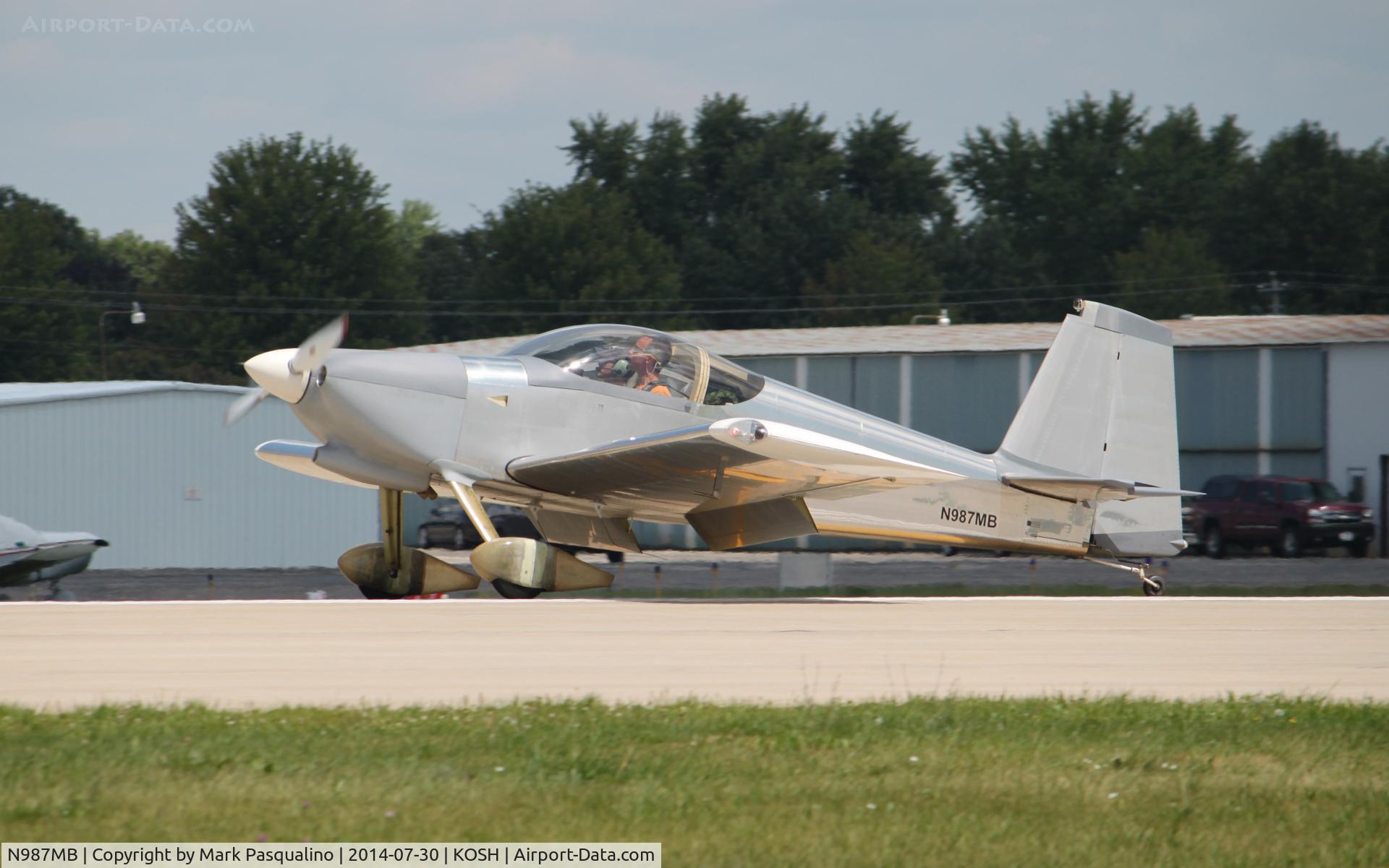 N987MB, 2010 Vans RV-7 C/N 001, Bullock Special