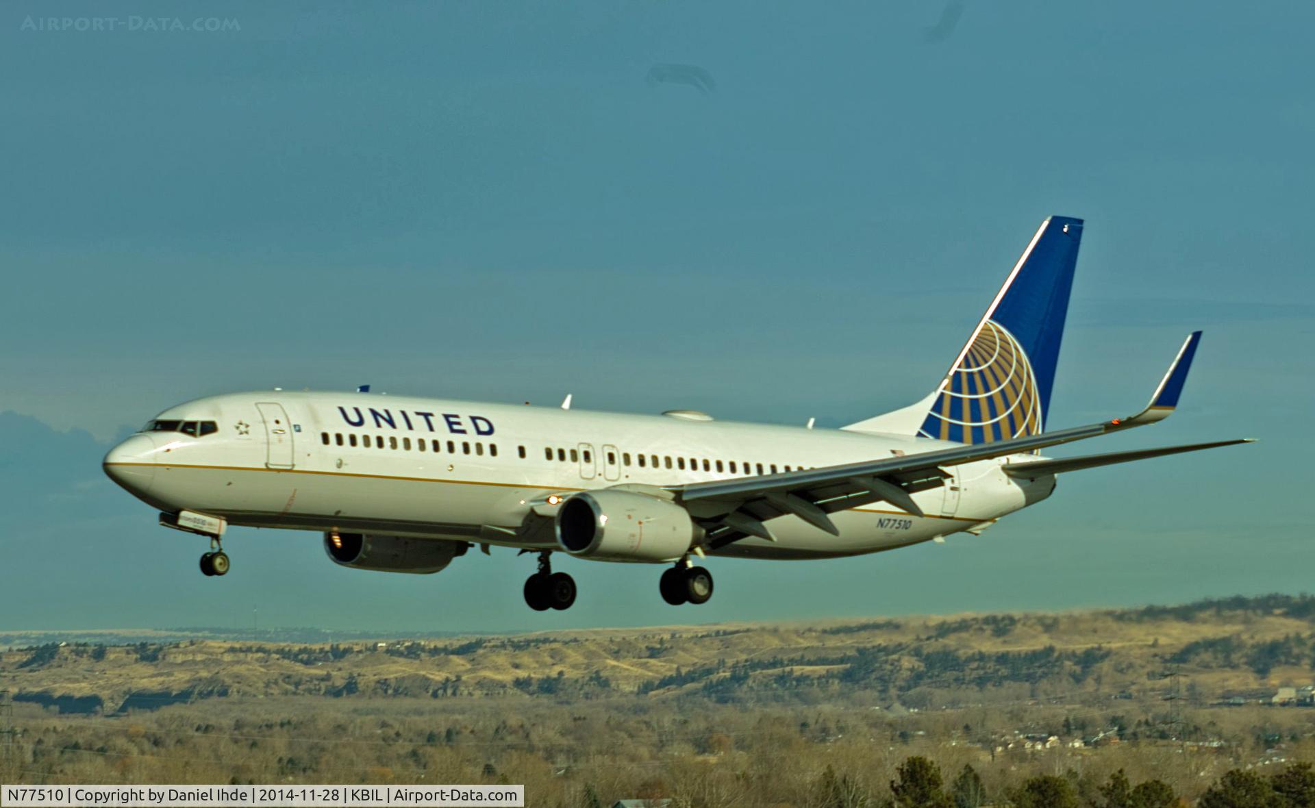 N77510, 2008 Boeing 737-824 C/N 32828, United Airlines 737