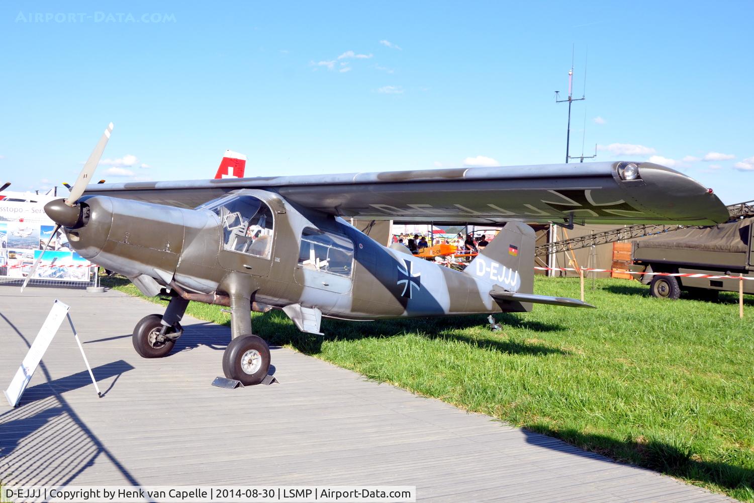 D-EJJJ, 1957 Dornier Do-27B-1 C/N 192, Dornier Do-27B-1, formerly Luftwaffe, displayed at AIR14 at Payerne Air Base, Switzerland.