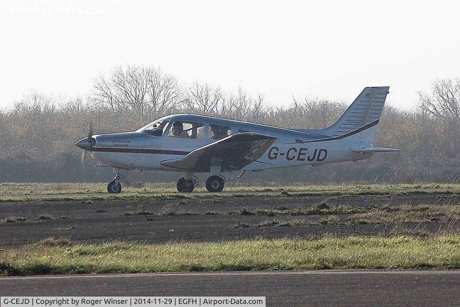 G-CEJD, 2005 Piper PA-28-161 Warrior III C/N 2842244, Visiting Piper Warrior III operated by Western Air (Thruxton) Ltd. Previously registered D-EGVY.