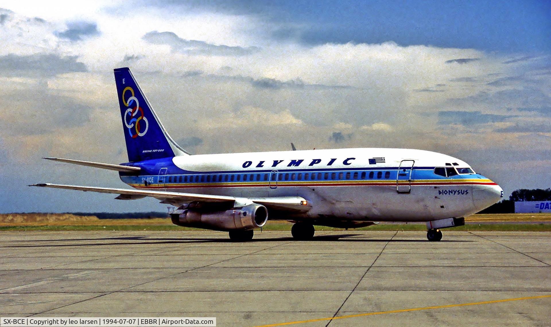 SX-BCE, 1980 Boeing 737-284 C/N 22300, Brussels 7.7.94