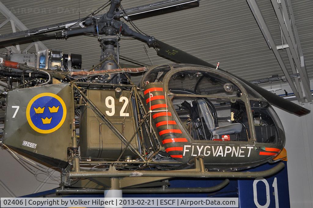 02406, Saab Hkp2 Alouette II (SE-3130) C/N 1279/C116, at Linkoping