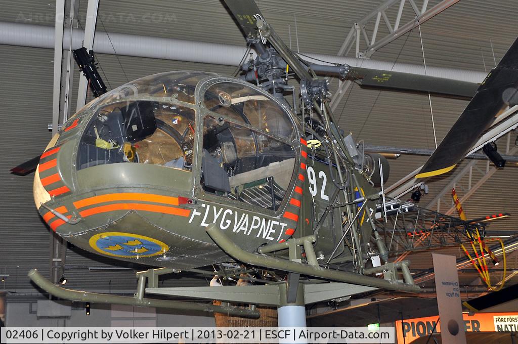 02406, Saab Hkp2 Alouette II (SE-3130) C/N 1279/C116, at Linkoping