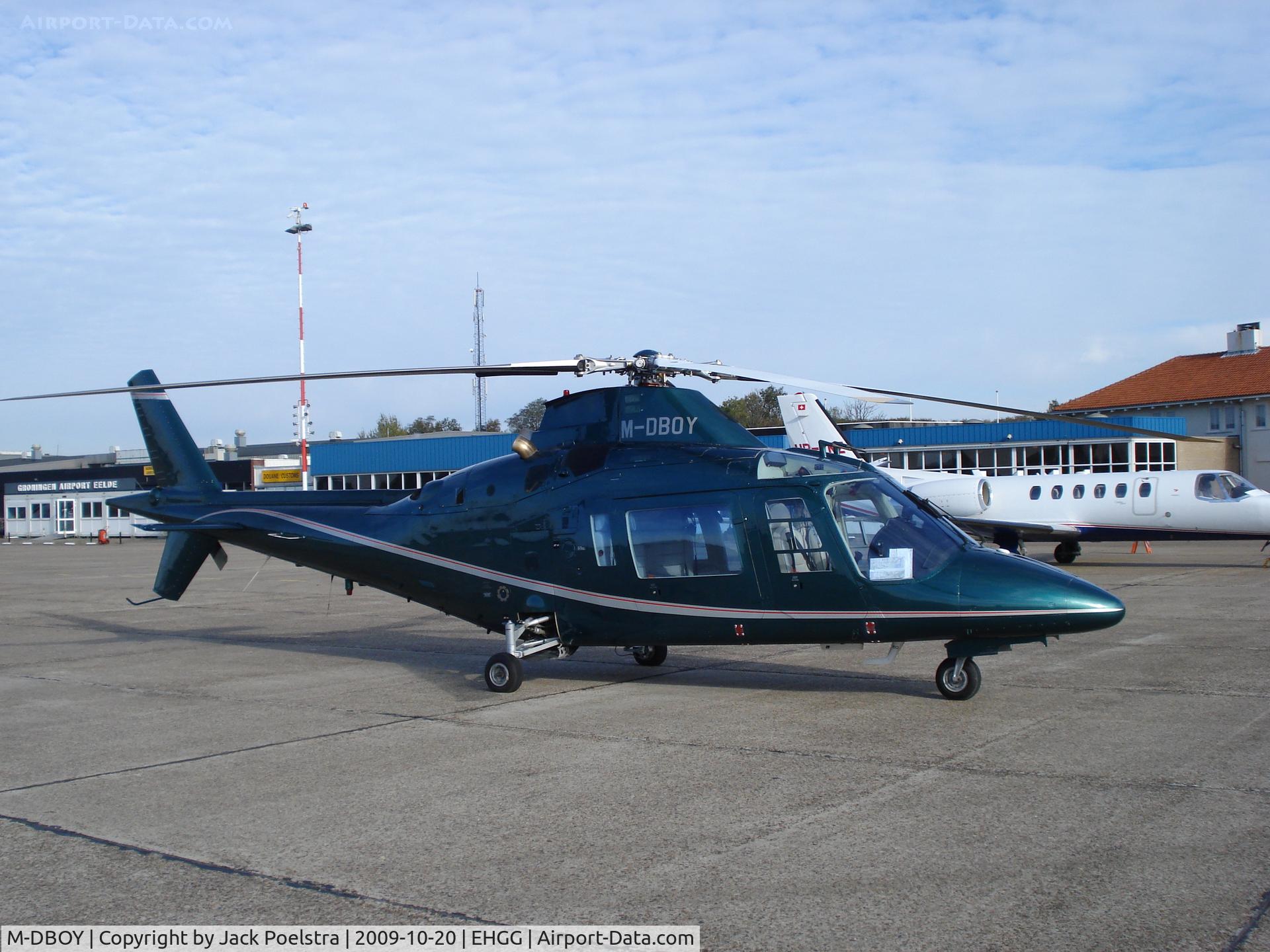 M-DBOY, 1990 Agusta A-109C C/N 7622, M-DBOY at Groningen airport