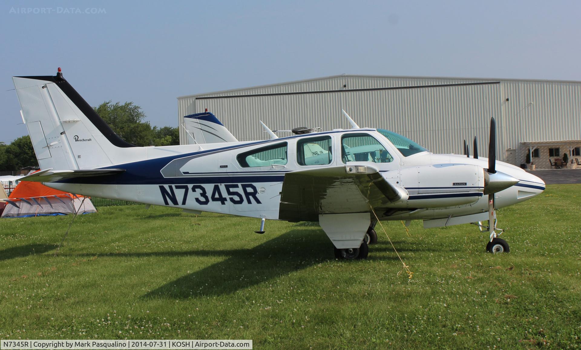 N7345R, 1974 Beech 95-B55 (T42A) Baron C/N TC-1707, Beech B55