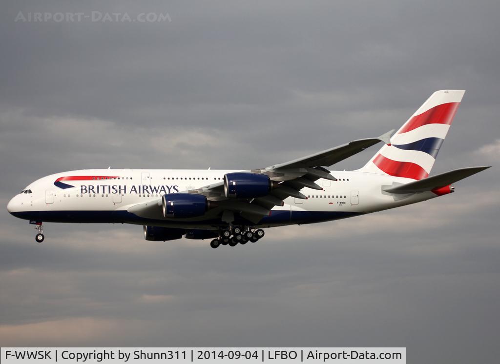 F-WWSK, 2014 Airbus A380-841 C/N 161, C/n 0161 - To be G-XLEG