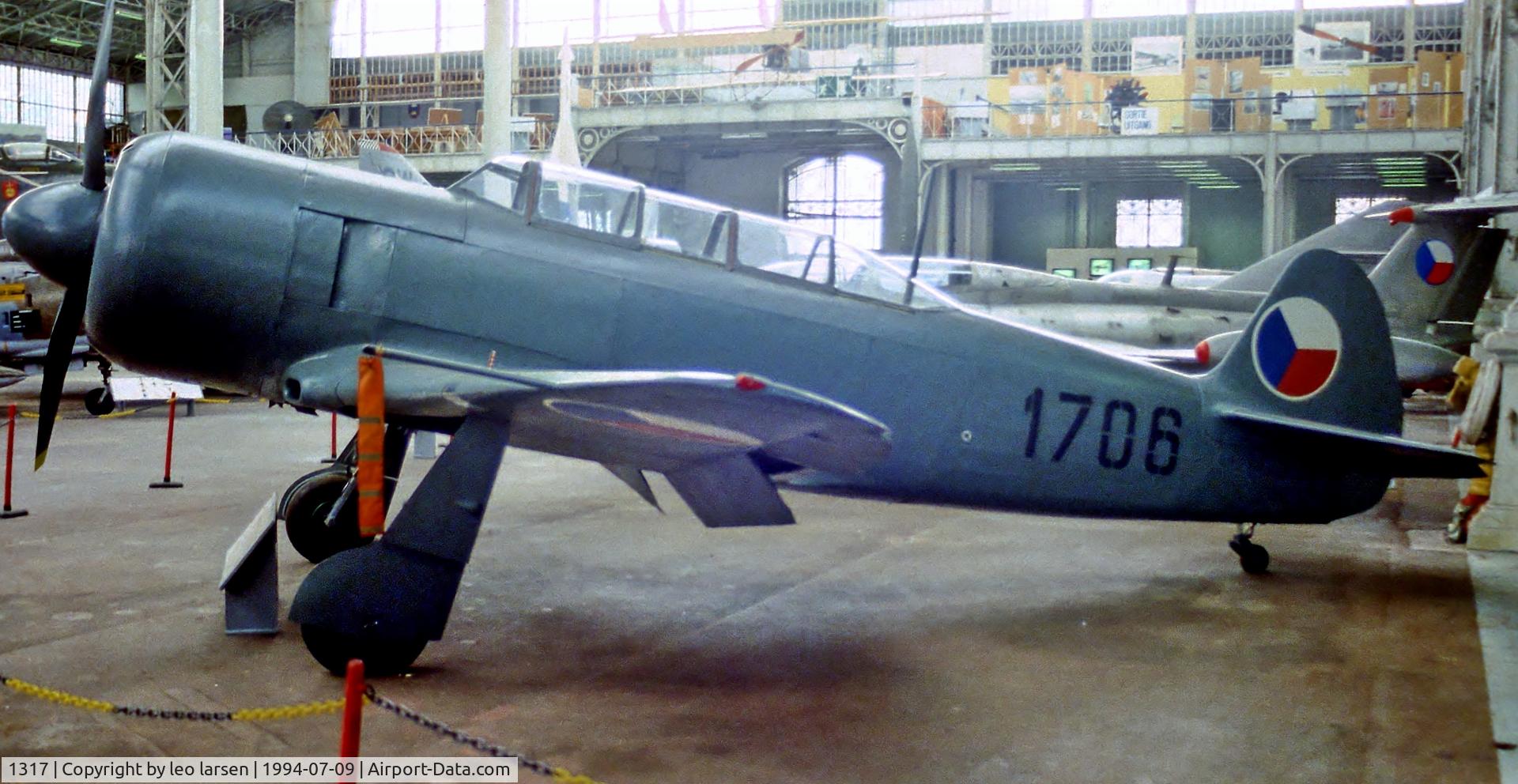 1317, 1948 Let C-11 (Yak-11) C/N 171317, Brussels Air Museum 9.7.94