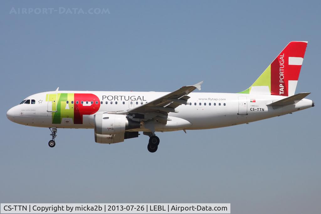 CS-TTN, 1999 Airbus A319-111 C/N 1120, Landing
