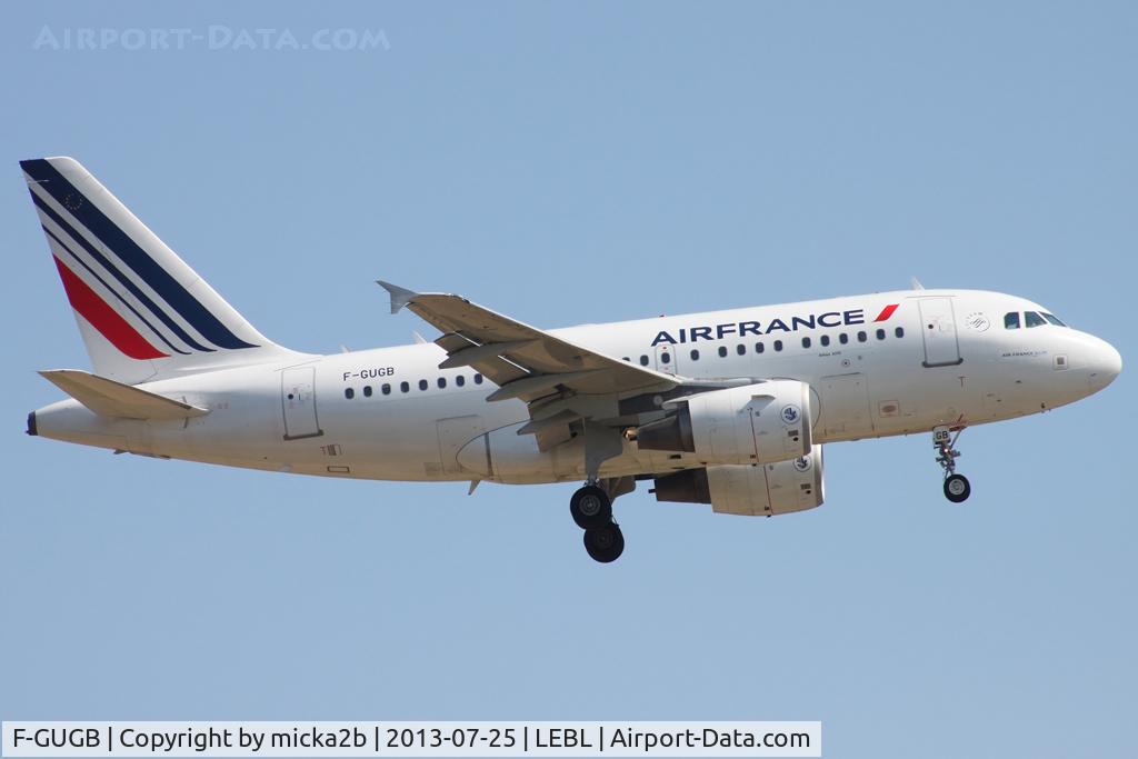F-GUGB, 2003 Airbus A318-111 C/N 2059, Landing. Scrapped