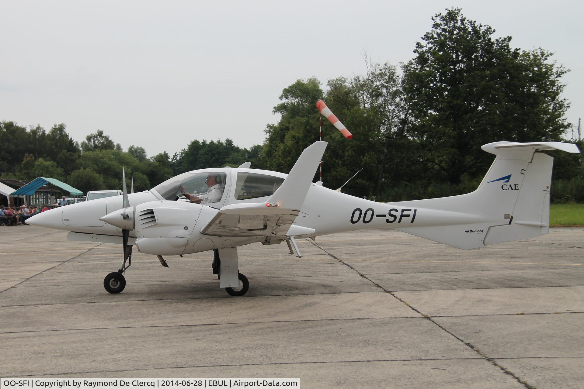 OO-SFI, 2007 Diamond DA-42 Twin Star C/N 42.214, Visitor at the Ursel Opendoor.