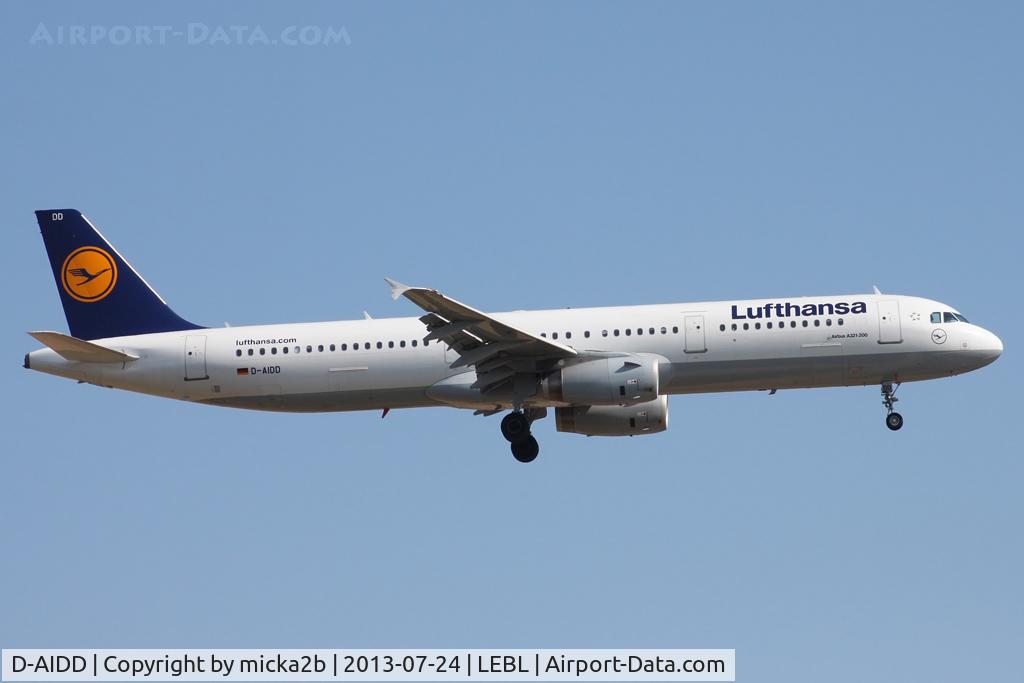 D-AIDD, 2010 Airbus A321-231 C/N 4585, Landing