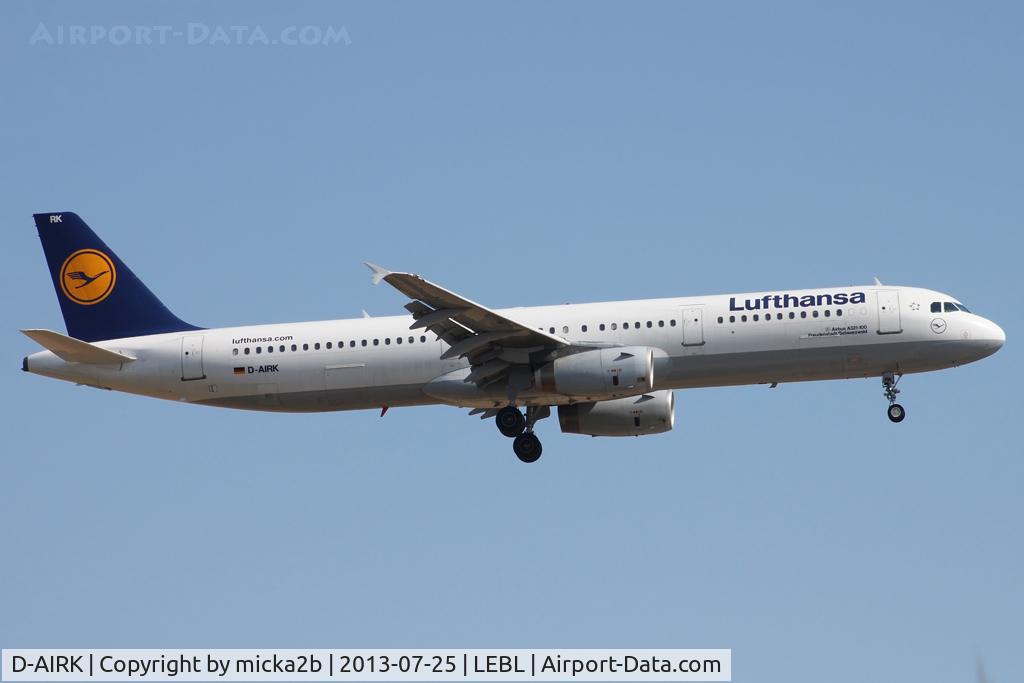 D-AIRK, 1994 Airbus A321-131 C/N 0502, Landing