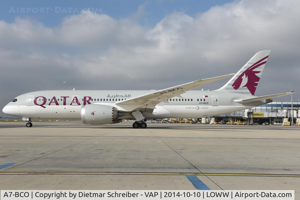 A7-BCO, 2014 Boeing 787-8 Dreamliner Dreamliner C/N 38333, Qatar Airways Boeing 787-8