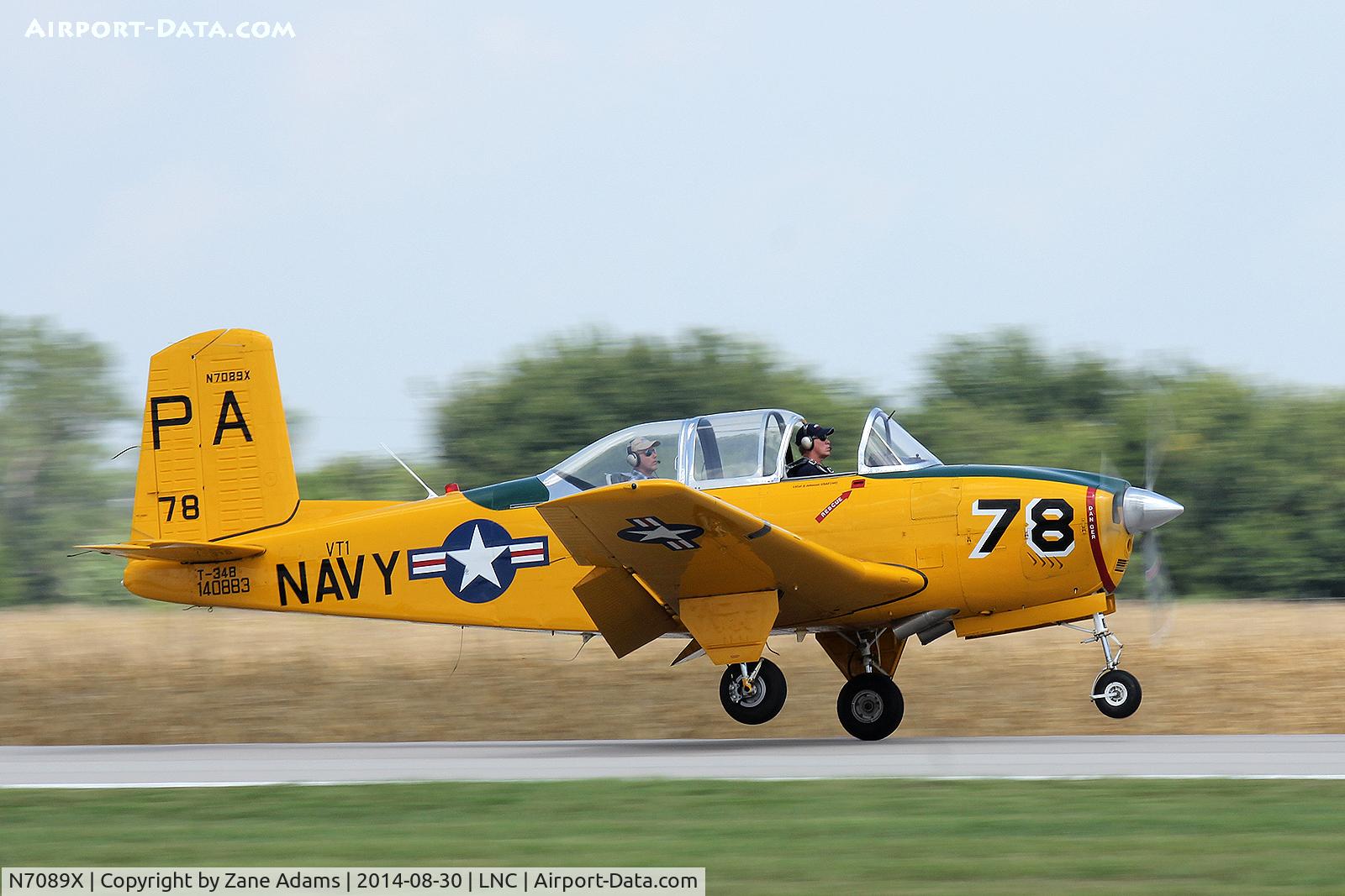 N7089X, Beech T-34B Mentor C/N 140883, At the 2014 Warbirds on Parade