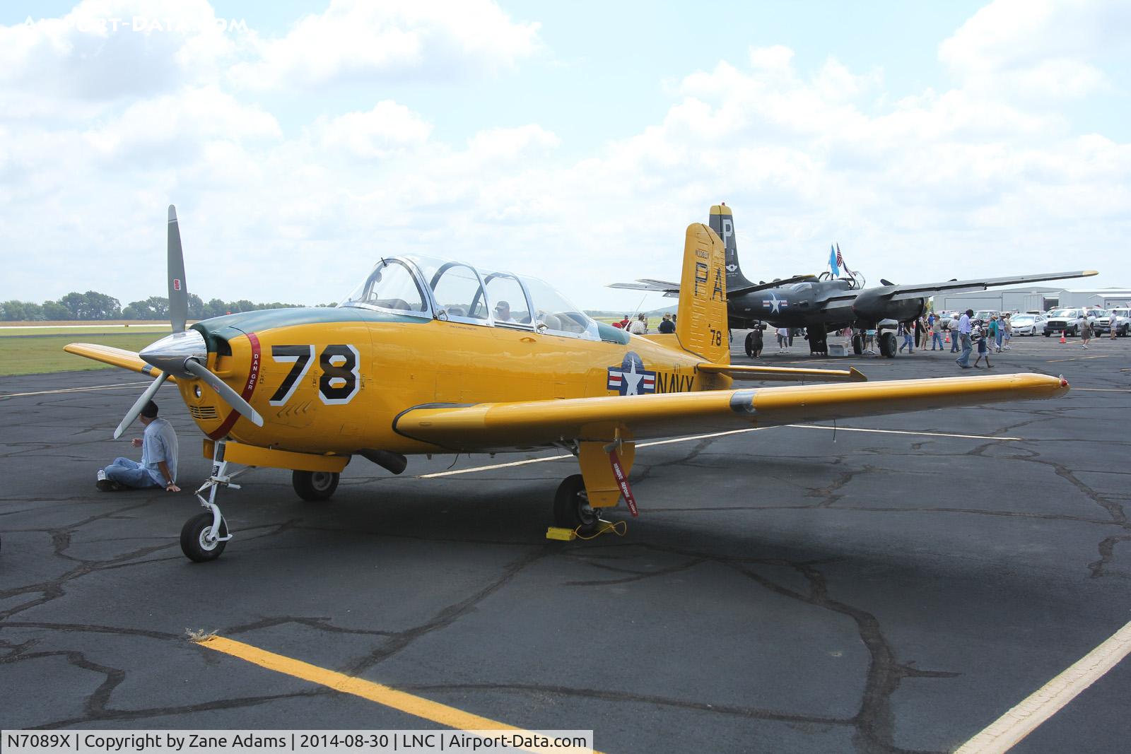 N7089X, Beech T-34B Mentor C/N 140883, At the 2014 Warbirds on Parade