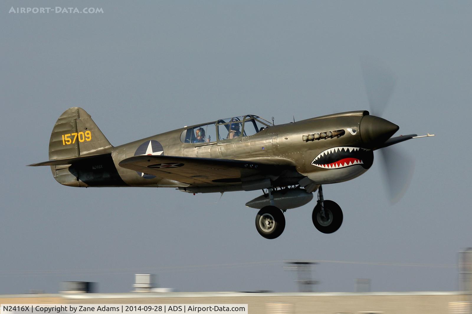 N2416X, Curtiss P-40E Warhawk C/N 16701, Cavanaugh Flight Museum, Warbirds over Addison - Fall 2014