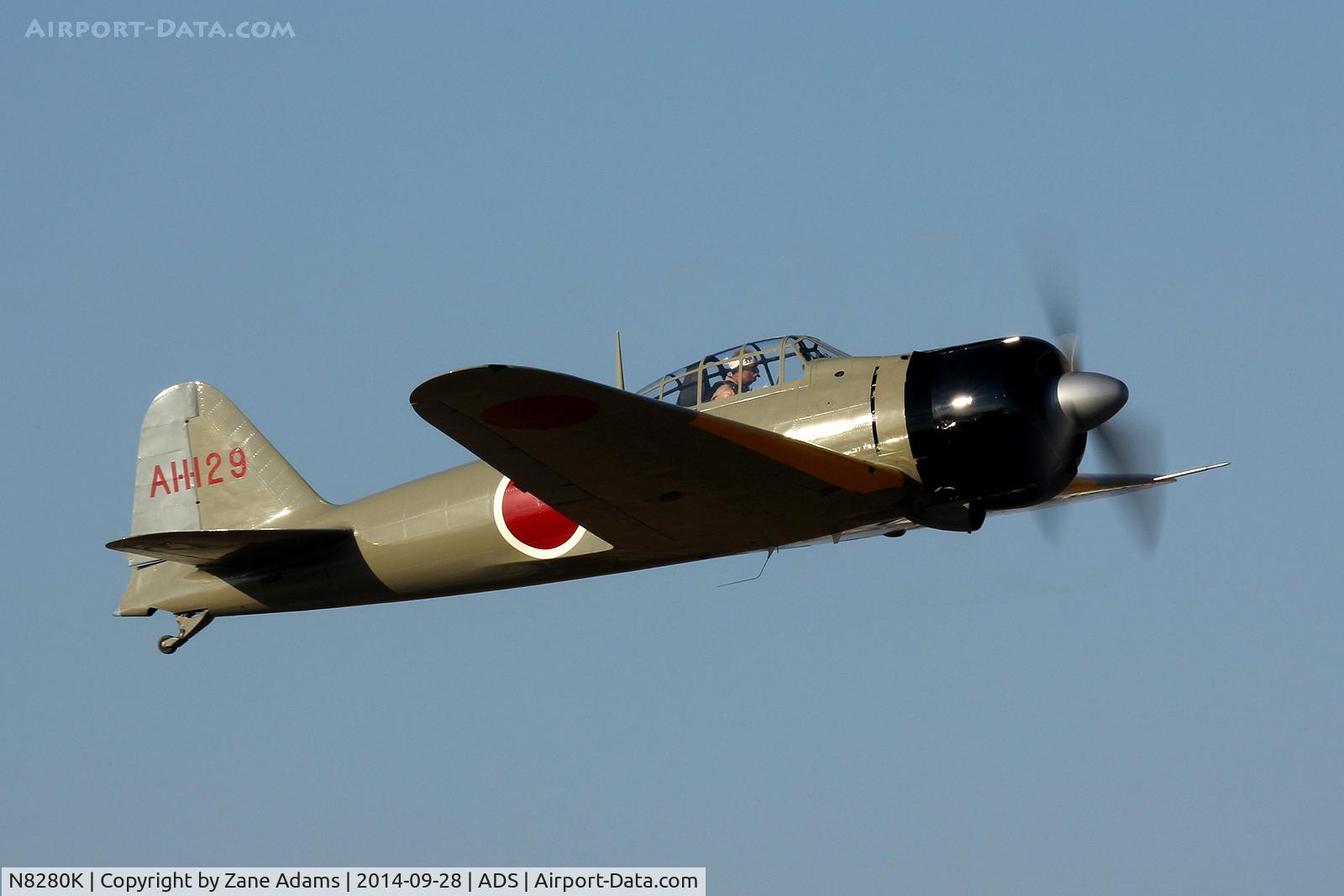 N8280K, 1941 Nakajima A6M2 Model 21 C/N 1498, Cavanaugh Flight Museum, Warbirds over Addison - Fall 2014