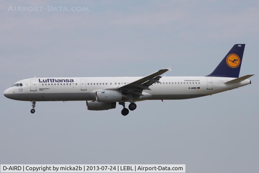 D-AIRD, 1994 Airbus A321-131 C/N 0474, Landing