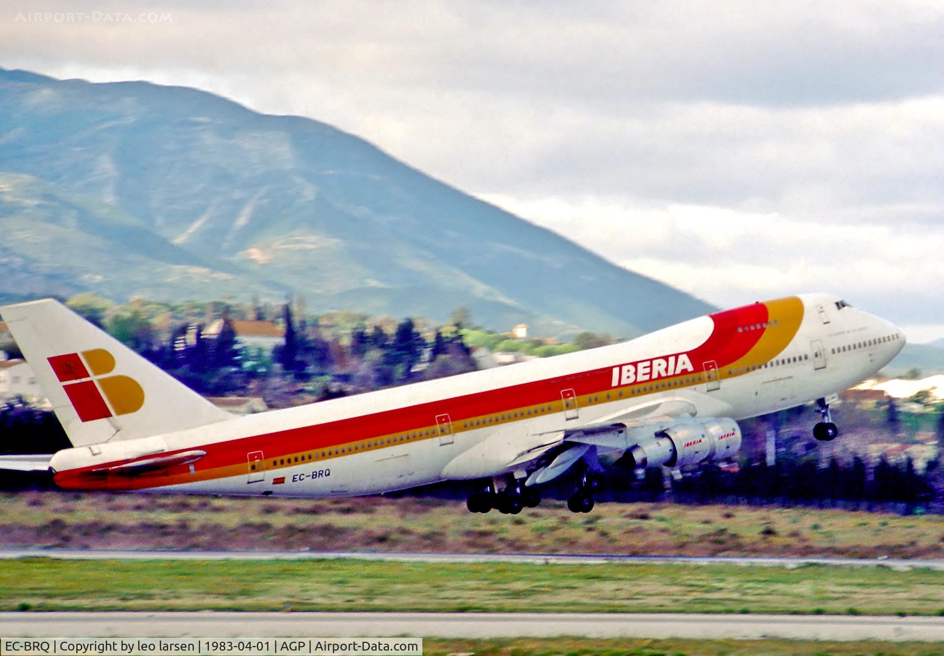 EC-BRQ, 1971 Boeing 747-256B C/N 20137, Malaga Spain 1.4.83