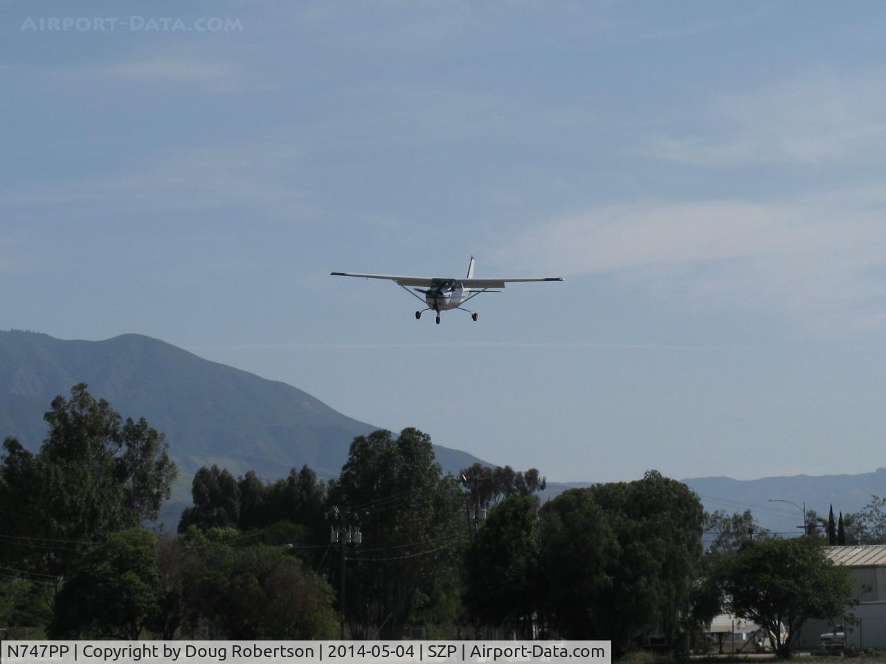 N747PP, 1980 Cessna 182R Skylane C/N R18201587, 1980 Cessna 182R SKYLANE RG, Lycoming O-540-J3C5D 235 Hp, on final Rwy 22
