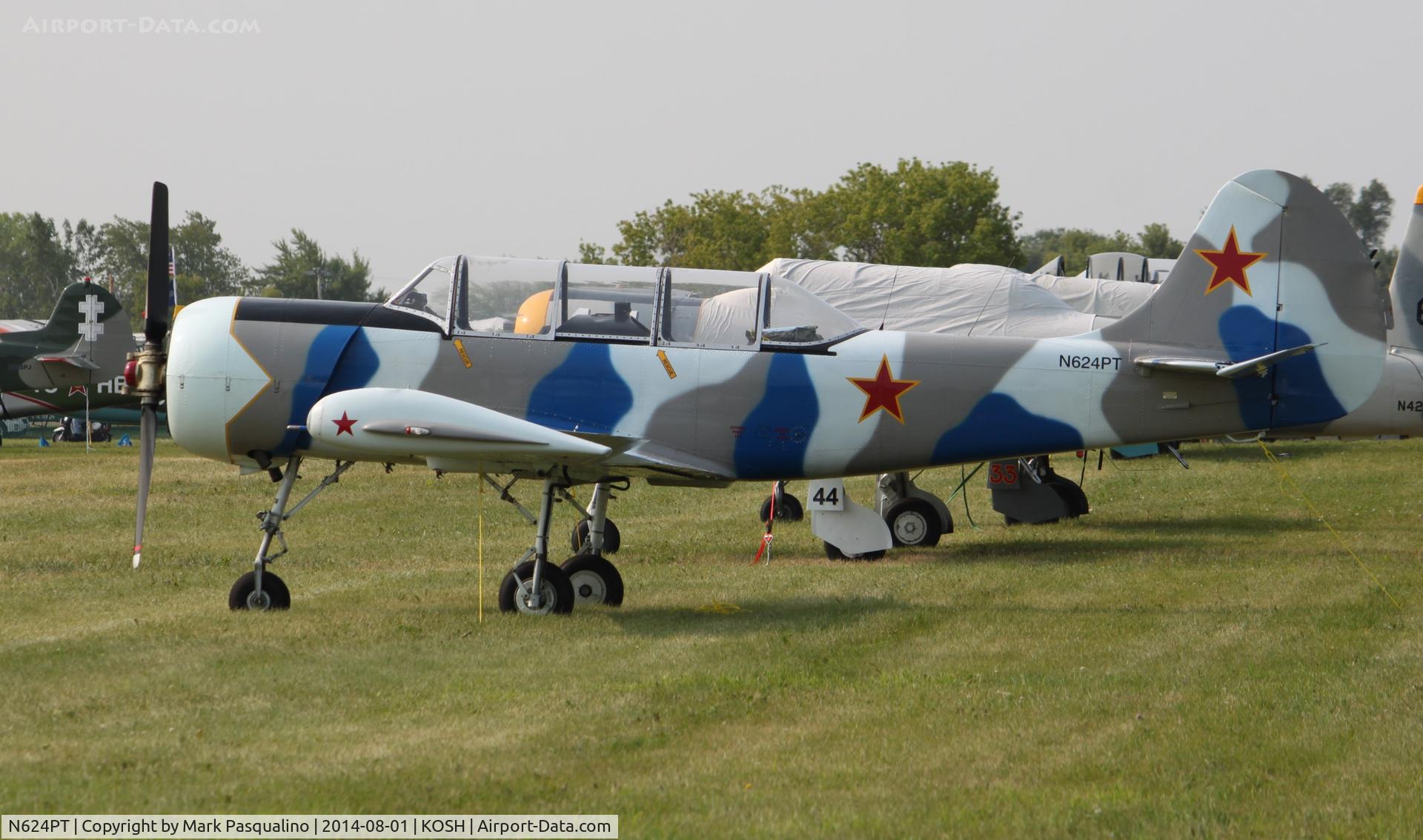 N624PT, 1985 Yakovlev (Aerostar) Yak-52 C/N 855812, YAK-52